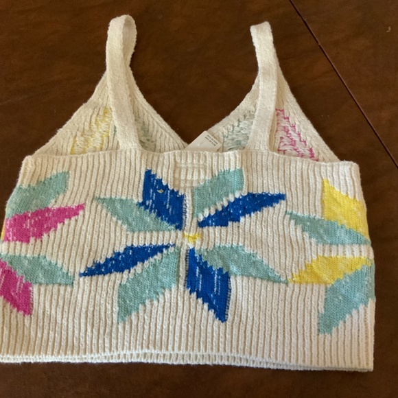 Mother New with Tags Crop Varsity Allstar Sweater Tank Top Vest L - Picture 9 of 12